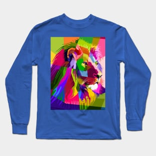 Polygonal lion Long Sleeve T-Shirt